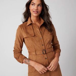 Women's UNTUCKit Camel Brown Dress